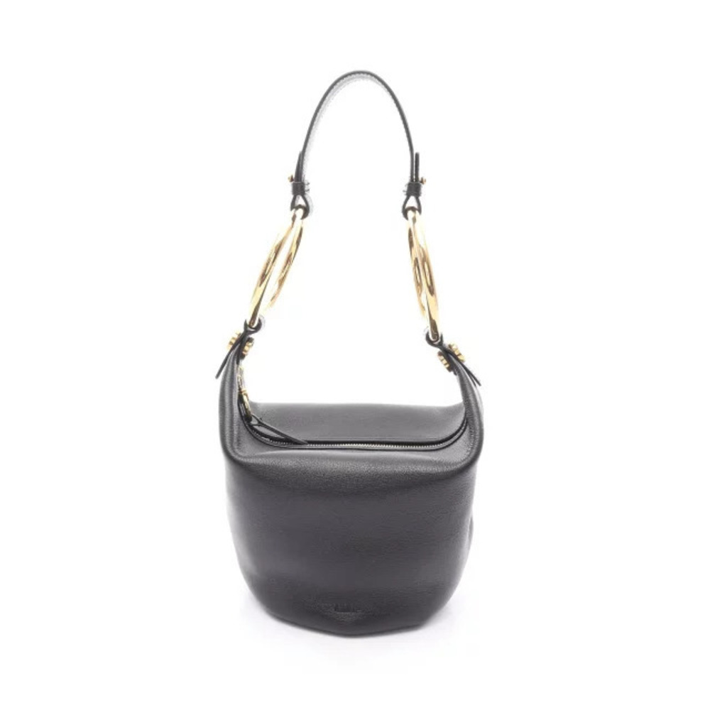 Chloe Bracelet Shoulder Bag Leather Black